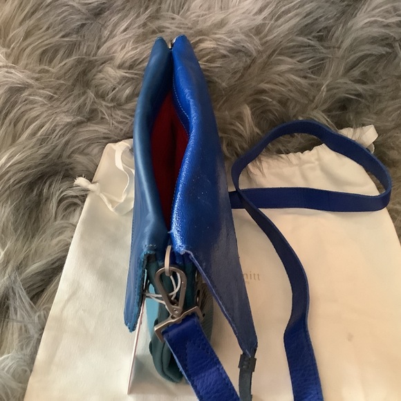 Sold Hammitt Dillon Sixth Way Leather 2ToneBlue - Picture 8 of 13